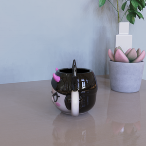 Bán buôn tùy chỉnh 3D thiết kế phim hoạt hình nhân vật drinkware khốc liệt phim hoạt hình cốc ma quỷ cô gái gốm <span class=keywords><strong>Mug</strong></span> với tai nghe cho cà phê & Quà Tặng - Product Image 4