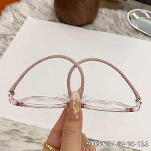 Lunettes de vue carrées élégantes pour hommes, monture optique en TR90, taille moyenne, verres en acrylique avec pont moyen - Product Image 5