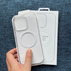 Ốp lưng điện thoại <span class=keywords><strong>iPhone</strong></span> 17 Pro Max 16 15 14 13 12 11 Plus Pro Max, chất liệu PC cứng, trong suốt, hỗ trợ sạc không dây từ tính, có hiệu ứng hoạt hình - Product Image 1