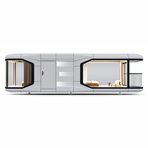 Capsule <span class=keywords><strong>de</strong></span> camping luxueuse et moderne avec système intelligent, panneau sandwich en aluminium étanche pour sites touristiques - Product Image 6