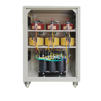 Régulateur de tension automatique (AVR) triphasé 30 kVA à enroulement en cuivre pour commande de servomoteur, 380 V SVC pour charge lourde