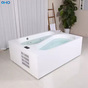 Enfriador de Agua Acrílico para Bañera con Agua Fría/Caliente y Baño de Hielo, Moderno con LED, para Uso en Interiores/Exteriores - Product Image 4