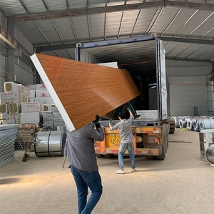 Gỗ Hạt Màu Eps Kim Loại Tường 150Mm 100Mm Roof Sheets Sandwich Panel - Product Image 1