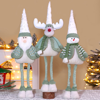 Weihnachtliches Plüschtier, Weihnachts-Stoffpuppe, Festliche Kuscheltiere, Weiche Dekoration, Weihnachtsmann, Papa Noel, Plüsch-Rentier, Elch, Schneemann