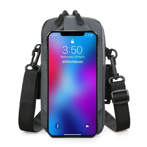 Nouvelle tendance, sac de téléphone portable à bandoulière décontracté, sport, nylon, unisexe, imperméable, fermeture éclair, personnalisable - Product Image 5
