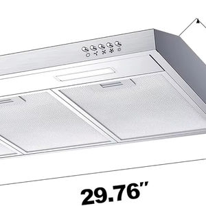 <span class=keywords><strong>Hotte</strong></span> de cuisinière sans conduit <span class=keywords><strong>30</strong></span> <span class=keywords><strong>pouces</strong></span> <span class=keywords><strong>sous</strong></span> l'évent de <span class=keywords><strong>hotte</strong></span> d'<span class=keywords><strong>armoire</strong></span> avec bouton poussoir de ventilateur d'extraction à 3 vitesses convertible en conduit et sans conduit - Product Image 1