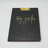 Porte-documents de bureau personnalisé à couverture rigide en plastique PP et cuir, formats A5 A6, pour rangement de documents scolaires, boîte décorative à motifs