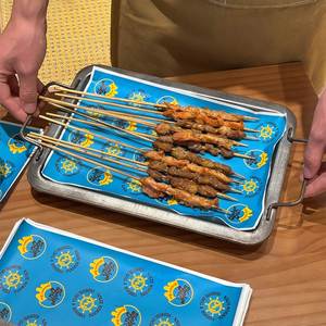 Custom Print Logo Disposable <b>Eco</b>-<b>Friendly</b> Biodegradable Recyclable Waterproof Tray Liner Food Grade PE Coated Grease Proof BBQ - Product Image 6