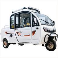 Truk Pikap Tuktuk 2025 Tertutup Berkualitas Tinggi, Skuter Roda Tiga, Taksi Van Bermotor, Becak Listrik Bermotor Brushless Berkualitas Tinggi