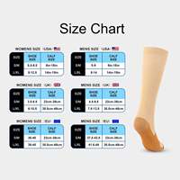 Chaussettes de compression unisexe en cuivre pour hommes et femmes, motif printemps dessiné à la main, pour grossesse, œdèmes, varices, randonnée, marathon, sport