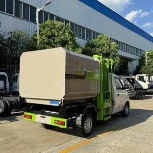 Foton <strong>Mini</strong> Compression Lifting Side Loader 3cbm Compactor <strong>Garbage</strong> <strong>Trucks</strong> Rear Loading 120L Waste Bins Compactor Vehicles - Product Image 6