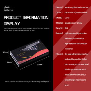 El vaciamiento de la manicura de caja puede ser visto como el <span class=keywords><strong>lD</strong></span>-03... Un conjunto de 12 anti-polvo y anti-desgaste de herramientas de uñas para remova - Product Image 5