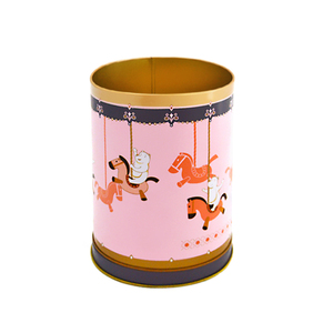 Bocal métallique personnalisé Merry Go Round pour aliments Boîtes à bonbons et biscuits Carrousel Boîte musicale rotative pour cadeau de Noël - Product Image 6
