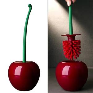 Brosse créative pour cuvette de toilette à long manche avec support Outils de nettoyage de salle de bain à domicile <span class=keywords><strong>Arbuste</strong></span> Nettoyage en profondeur Antirouille et anti-fuite - Product Image 1