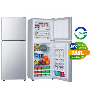 Refrigerador Solar ESUN AC DC 12v 24V 138L con Congelador Superior, Ahorro de Energía Solar para Uso Residencial - Product Image 4