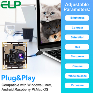 Modulo Fotocamera USB ELP 5MP CMOS OV5640 UVC Mini Webcam Grandangolare Fisheye per Stampante 3D, Auto a Guida Autonoma ELP-USB500W02M-L170 - Product Image 5
