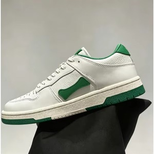 Chaussures de skate décontractées de luxe haut de gamme à lacets en cuir véritable légères multifonctionnelles basses pour hommes – Collection été - Product Image 1