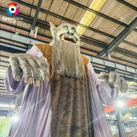 Monstre géant animatronique réaliste et personnalisé pour la décoration de parcs à thème et les attractions commerciales
