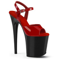 Sandales à talons hauts plateforme avec bride à la cheville, nouvelle mode pour femmes, 20 cm / 8 pouces, talon aiguille, chaussures de pole dance