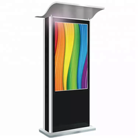Kiosque d'affichage LCD publicitaire extérieur de 55 pouces signalisation numérique 4K étanche avec réseau