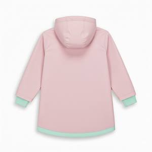 Impermeables con Capucha de PU para Niños y Niñas, Ligeros, Sólidos, Impermeables, Cortavientos, Chaquetas de Lluvia, Ropa Exterior para Uso Diario - Product Image 6