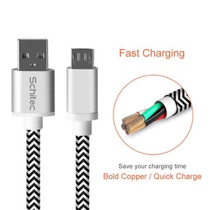 Cable <span class=keywords><strong>Micro</strong></span> <span class=keywords><strong>Usb</strong></span> <span class=keywords><strong>Kabel</strong></span> de 2A, cable de carga rápida de 1m, 2m, nailon trenzado, multicargador para teléfonos móviles - Product Image 3