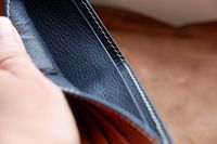 Portefeuille pour homme en cuir véritable couleur marine fait main du Vietnam fournisseur portefeuille pour homme en cuir de crocodile portefeuille pour homme