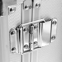Mallette à roulettes pour bijoux de voyage de grande capacité-Chariot en aluminium robuste pour bibelot, rangement de collier et protection de collection