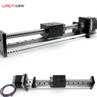 Actuador lineal motorizado UMOT de 50mm-1000mm de carrera, sistemas de posicionamiento automático deslizante, sistema de riel de guía lineal Cnc