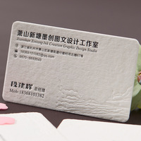 Cartes de visite de luxe en coton 600 g/m² avec gaufrage 3D et marquage à chaud, impression numérique offset, design baroque pour planificateurs de mariages