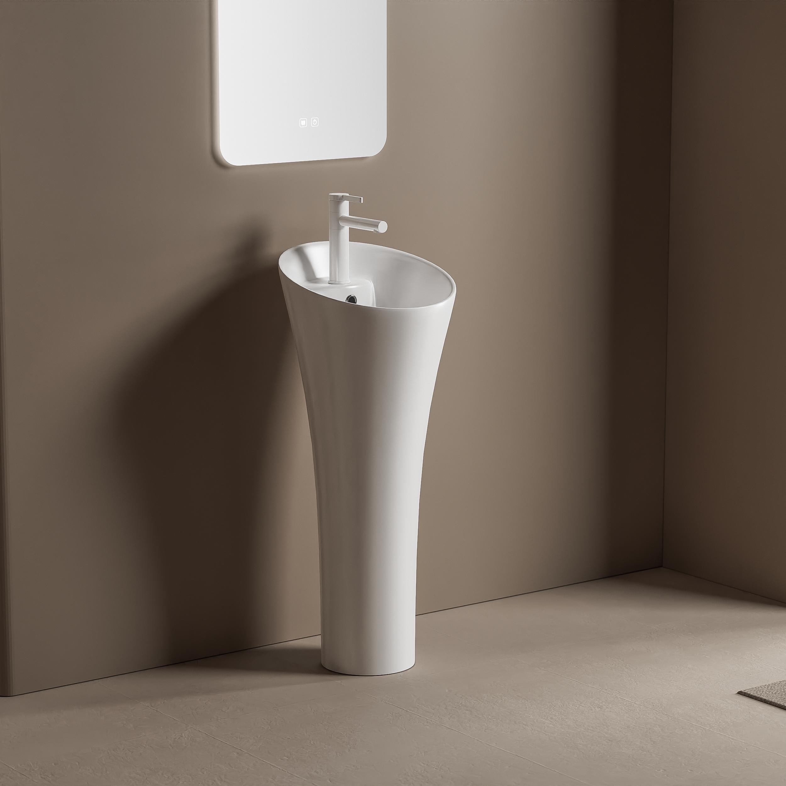 standing wash basin round