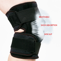 Genouillère en néoprène à rotule ouverte, support de genou réglable à compression avec stabilisateurs latéraux à ressort