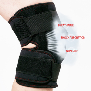 Supporto <span class=keywords><strong>per</strong></span> <span class=keywords><strong>Ginocchio</strong></span> in Neoprene con Rotula Aperta, Fascia Compressiva Regolabile con Stabilizzatori Laterali a Molla - Product Image 3