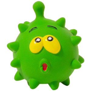 Groothandel 7.5Cm Schattige Cartoon Hond Piepende Bal Duurzame Eco-Vriendelijke Latex Rubber Interactieve Ophaalspeelgoed Tanden Schoonmaken - Product Image 5