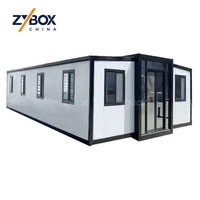 Casa Prefabricada de Lujo ZYBOX, 40 pies x 20 pies, Casas Modulares Prefabricadas de 75 m², Casa Contenedor Expandible con 3 Dormitorios, EE. UU., Australia, Canadá