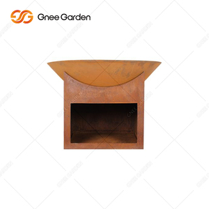 Foyer en acier corten personnalisé pour jardin extérieur Conception de combustion du bois en métal durable Vente en gros pour combustible de bois de chauffage créatif - Product Image 2
