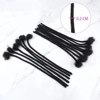 Estensioni Dreadlock 100% Capelli Umani Remy, Fatte a Mano, Permanenti, Possono Essere Tinte, Decolorate, Arricciate, con Aghi