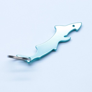 Abrebotellas personalizable de metal con forma de tiburón para llavero de 2,5mm para eventos promocionales y regalos - Product Image 2