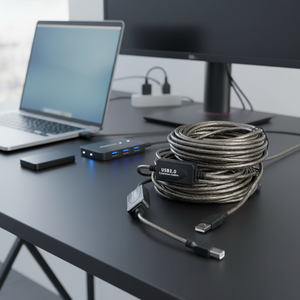 Cable <span class=keywords><strong>USB</strong></span> 2.0 de Aleación con Puerto Cuadrado, Amplificador de Señal, Macho a Hembra, para Computadora e Impresora con Extensión <span class=keywords><strong>USB</strong></span> - Product Image 2
