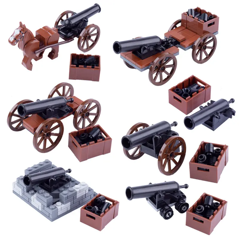 Ancient Military Mini soldier Figure army Medieval cannon building block Toys for Legoing