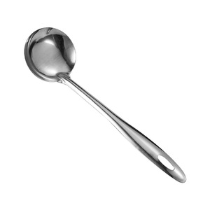 Louche à soupe à long manche en acier inoxydable 304, cuillère écumoire pour fondue, passoire durable à fentes pour cuisine domestique et restaurant - Product Image 5
