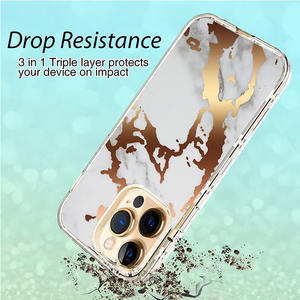 Pour iPhone 17 Pro Max Electroplaqué <span class=keywords><strong>Marbre</strong></span> Mobile Téléphone Couvre 3 en 1 <span class=keywords><strong>Effet</strong></span> de <span class=keywords><strong>Marbre</strong></span> pour iPhone <span class=keywords><strong>Marbre</strong></span> Texture Paillettes Téléphone Cas - Product Image 6