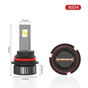 Farol de automóvel LED 12v de alta qualidade, peças automotivas 9004 9007 6000k, temperatura de cor para Ford Hummer H2 Crown