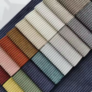 Tissu d'ameublement en velours côtelé à faible rétrécissement, approvisionnement en gros, usine collaborant avec les principales marques mondiales de l'ameublement. - Product Image 1