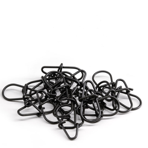 Nuovi accessori per la pesca a forma di zucca in acciaio inossidabile nero opaco giappone pin Lure Hook Connector Duo <span class=keywords><strong>Lock</strong></span> ad alta resistenza scatta - Product Image 3