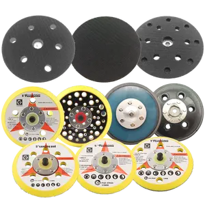 5インチ125mmダブル演技ランダムオービタルフックループバッキングパッドサンダーディスク空気圧式電気研磨パッド - Product Image 1