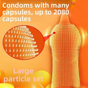 Fabrik auf Lager Katzen zunge Granulat Kondome Natur <span class=keywords><strong>latex</strong></span> Zutaten 001 Naked Insert Hyaluron säure Kondome Erwachsene Produkte - Product Image 4