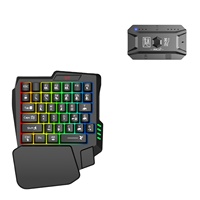 Vente chaude Unique Mini Mécanique De Jeu Led Clavier et Souris Combo Gamer Clavier souris convertisseur