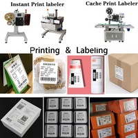 Imprimante d'étiquettes à moteur électrique pour codes-barres, étiquettes de dessins animés, étiquettes nominatives, machine d'impression d'étiquettes de vêtements haute productivité