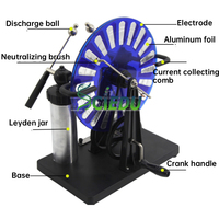 Générateur d'induction électrostatique, machine de Wimshurst, équipement de laboratoire de physique, QH2310-1, instruments pour usage scolaire